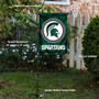 Michigan State Spartans Garden Flag and Pole Stand