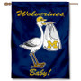 Michigan Wolverines New Baby Flag