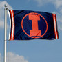 Illinois Fighting Illini Throwback Vault Logo Flag