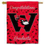 Wesleyan Cardinals Congratulations Graduate Flag