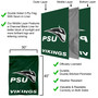 Portland State Vikings Banner Flag