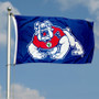 Fresno State Bulldogs Blue Logo Flag