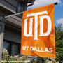 UT Dallas Comets Logo Double Sided House Flag