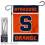 Syracuse Logo Garden Flag and Pole Stand