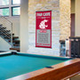 Washington State Cougars Fan Cave Man Cave Banner Scroll