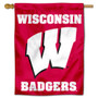 Wisconsin Badgers Double Sided House Flag