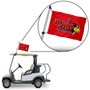 Illinois State Redbirds Golf Cart Flag Pole and Holder Mount