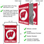 University of Wisconsin Volleyball Yard Flag