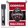 Georgia Bulldogs 2022 Football National Champions Garden Flag and Pole Stand
