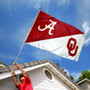 Alabama vs Oklahoma House Divided 3x5 Flag