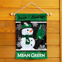 UNT Mean Green Holiday Winter Snowman Greetings Garden Flag