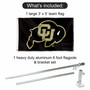 Colorado Buffaloes Flag Pole and Bracket Kit