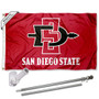 San Diego State Aztecs Flag Pole and Bracket Kit