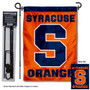 Syracuse Orange Dual Logo Garden Flag and Pole Stand