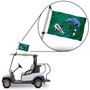 Tulane Green Wave Golf Cart Flag Pole and Holder Mount