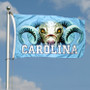 North Carolina Tar Heels Eyes Logo Flag
