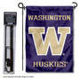 Washington Huskies Garden Flag and Pole Stand Mount
