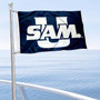 Samford Bulldogs Boat and Mini Flag