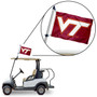 Virginia Tech Hokies Golf Cart Flag Pole and Holder Mount