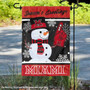 MU Redhawks Holiday Winter Snowman Greetings Garden Flag