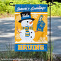 UC Los Angeles Holiday Winter Snowman Greetings Garden Flag