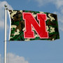 Nebraska Huskiers Camouflage Flag