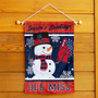 Ole Miss Holiday Winter Snowman Greetings Garden Flag