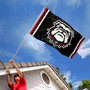 Georgia Bulldogs Stripes Banner Flag with Tack Wall Pads
