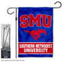Southern Methodist Mustangs Logo Garden Flag and Pole Stand