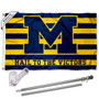 Wolverines Hail to the Victors Flag Pole and Bracket Kit