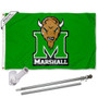 Marshall Thundering Herd Kelly Green Flag Pole and Bracket Kit