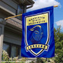 Worcester State Lancers Logo Double Sided House Flag