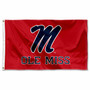 Ole Miss Red Logo Flag