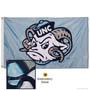 North Carolina Tar Heels Ramses Nylon Embroidered Flag