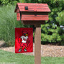 LU Cardinals Big Red Mascot Garden Flag