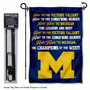 Michigan Wolverines Garden Flag and Pole Stand