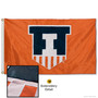 Illinois Fighting Illini Nylon Embroidered Flag