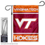 VA Tech Hokies Logo Garden Flag and Pole Stand