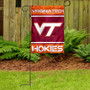 VA Tech Hokies Logo Garden Flag and Pole Stand