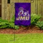 James Madison Dukes Logo Garden Flag and Pole Stand