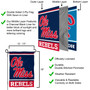 Ole Miss New Script M Garden Flag