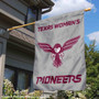 Texas Womans Pioneers Logo Double Sided House Flag