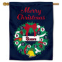 St. Johns Red Storm Happy Holidays Banner Flag