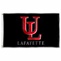 Louisiana Lafayette Ragin Cajuns Black Flag
