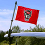 North Carolina State Wolfpack Golf Cart Flag Pole and Holder Mount