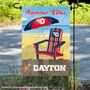Dayton Flyers Summer Vibes Decorative Garden Flag