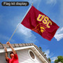 Trojans New Head Logo Flag Pole and Bracket Kit