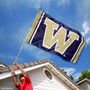 Washington Huskies Jersey Stripes Flag