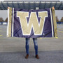 Washington Huskies Jersey Stripes Flag