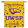 UW Stevens Point Pointers Congratulations Graduate Flag